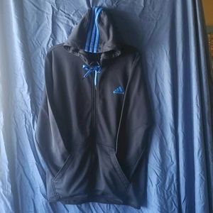 Mens Adidas hooded zip up